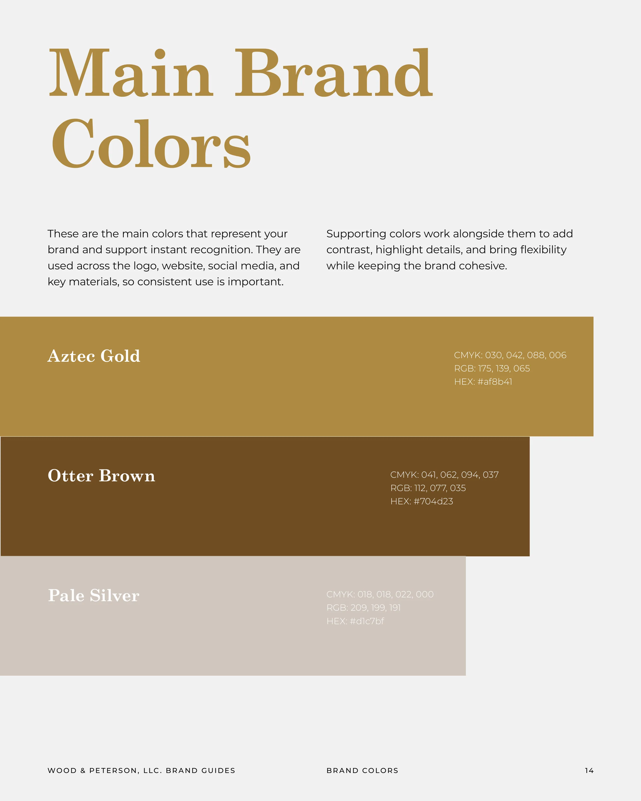 Wood & Peterson LLC brand identity 6